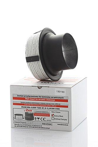 Dūmtraukio jungtis 130/200 mm per keraminį kaminą (WKC130/200-CZ2 (ML))