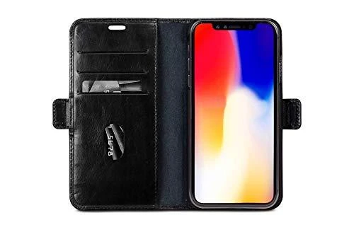 Dėklas DBRAMANTE1928 COPENHAGEN ODINĖ PINIGINĖ ATverčiamas dangtelis, skirtas Apple IPHONE X PLUS - Juodas