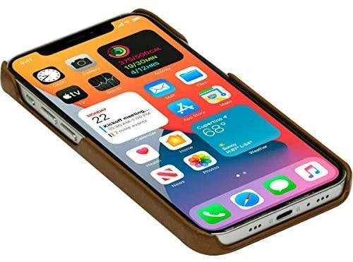 Dėklas DBRAMANTE1928 LYNGE - IPHONE 12 6.1? - TAN