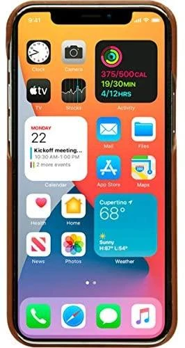 Dėklas DBRAMANTE1928 LYNGE - IPHONE 12 6.1? - TAN