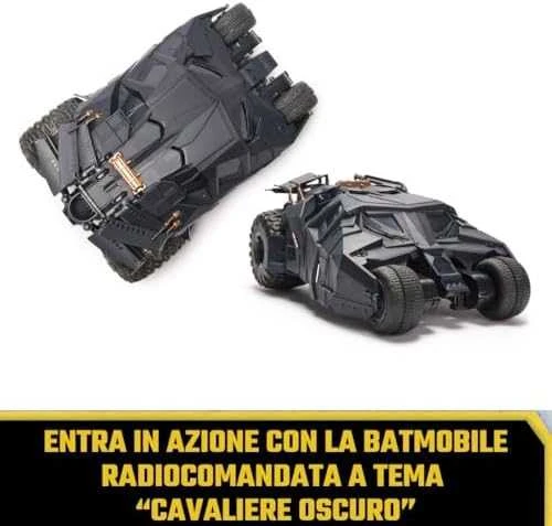 Nuotolinio valdymo „Batmobile“ transporto priemonė „DC Comics Tumbler RC“ iš „Dark Knight“ trilogijos 1:15 30 cm