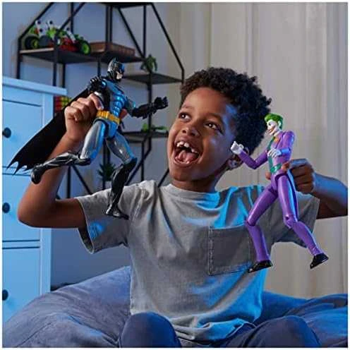 Spin Master Didelės Rinkinys 3in1 DC Comics didelės figūrėlės Betmenas, Robinas, Džokeris 30 cm