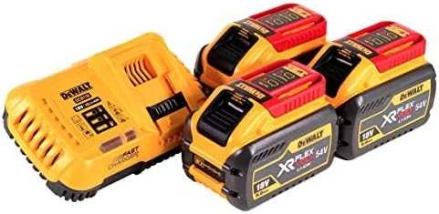 Priedų rinkinys DeWalt DCB118X3; 18/54 V; 3x9,0 Ah + pakrovėjas DCB118