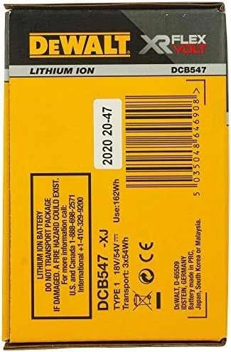 DeWalt Akumuliatorius XR Flexvolt 18V/9,0Ah / 54V/3,0Ah DCB547-XJ