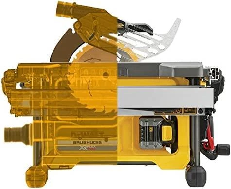 Išilginio pjovimo staklės DeWalt FlexVolt DCS7485T2; 54 V; 2x6,0 Ah akum.