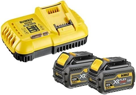 Išilginio pjovimo staklės DeWalt FlexVolt DCS7485T2; 54 V; 2x6,0 Ah akum.