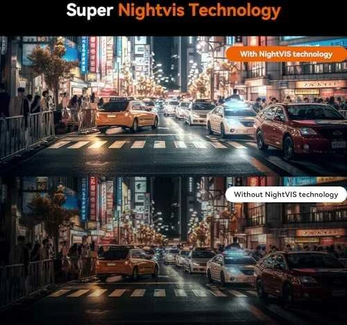 DDPAI N1 Dual 1296p + 1080p Dash Camera - vaizdo registratorius su galinio vaizdo kamera