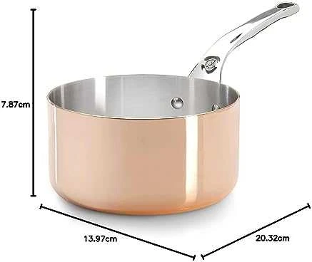 De Buyer Prima Matera puodas vario/plieno 14 cm indukcinis