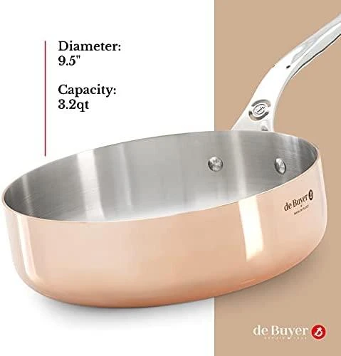 De Buyer Copper saucepan, 3 l, Prima Matera