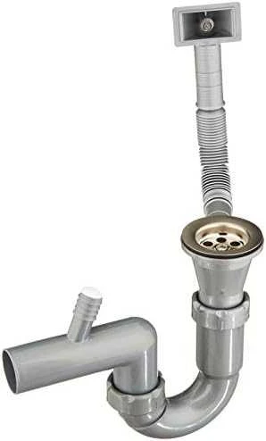 Sifonas plieninėms plautuvėms Deante ZXY_9921, Steel