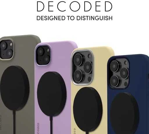 Decoded Silikoninis dėklas with MagSafe for iPhone 14 Plus - yellow