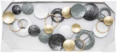 Atmosphera Sienų apdaila DECO, metalas, 93x43 cm, pilkai auksinis
