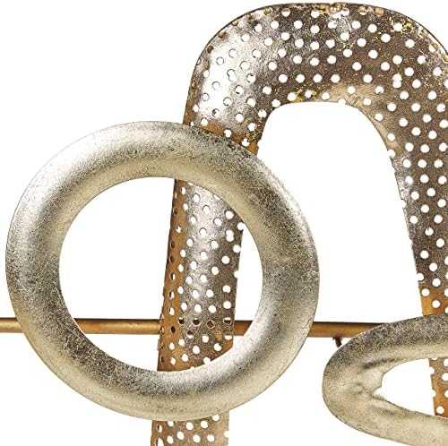 Beliani Sieninis dekoras MANGANESE Metalinis 50 cm auksinis