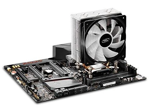 „Deepcool Gammaxx GT“ aušintuvas, 0,5 mm storio pelekai ir 4 šilumos vamzdžiai, 120 mm RGB ventiliatorius, „Intel /115x/1366/20XX“ ir „AMD AM x/FM x“ universalus, „Oro vėsintuvas“, „Intel 150W“, „AMD 140 W“
