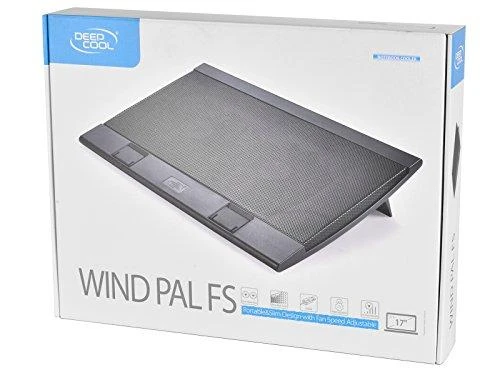 Deepcool | Nešiojamas kompiuteris aušintuvas Wind Pal FS, plonas, nešiojamas, didelio našumo, du 140 mm ventiliatoriai, 2 xUSB Hub, up tp 17" | 382x262x46mm mm | 922g g
