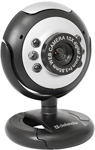 DEFENDER Web-cam C-110 0,3MP foninio apšvietimo nuotraukos mygtukas