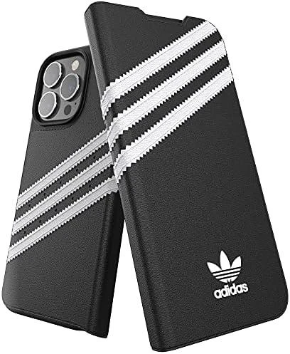 Adidas OR Booklet Dėklas PU Apple iPhone 13 Pro/ 13 6,1″ juodos spalvos baltos spalvos 47112