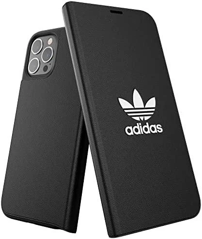 Adidas OR Booklet Dėklas BASIC Apple iPhone 12 Pro Max 6,7″ juodos spalvos baltos spalvos 42228