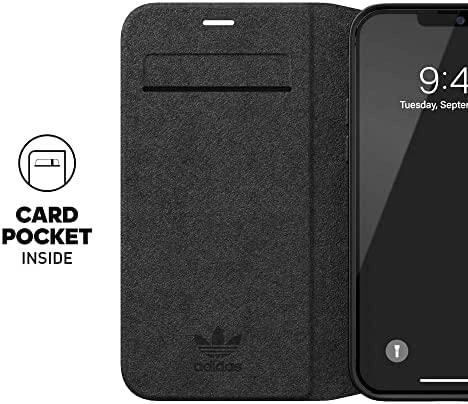 Adidas OR Booklet Dėklas BASIC Apple iPhone 12 Pro Max 6,7″ juodos spalvos baltos spalvos 42228