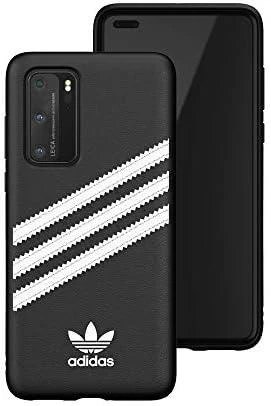 Dėklas Adidas OR Moulded PU SS20 Huawei P40 juodos spalvos baltas 39061