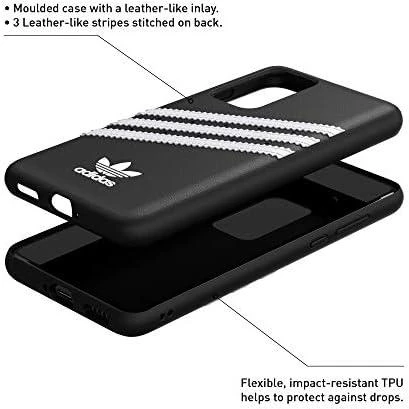 Dėklas Adidas OR Moulded PU SS20 Huawei P40 juodos spalvos baltas 39061