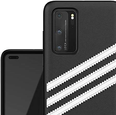 Dėklas Adidas OR Moulded PU SS20 Huawei P40 juodos spalvos baltas 39061