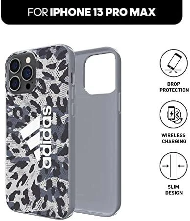 Apple iPhone 13 Pro Max Adidas OR Snap dėklas Leopard pilkos spalvos
