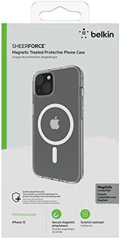 Belkinas | SheerForce magnetinis antimikrobinis apsauginis dėklas | Apsauginis dėklas | Apple | iPhone 13 | N/A | Skaidrus | Apsaugokite savo iPhone su MagSafe suderinamu magnetiniu telefono dėklu. Skaidri, UV šviesai atspari medžiaga apsaugo nuo spalvos pasikeitimo, o paaukštinto krašto dizainas užtikrina puikią ekrano ir fotoaparato apsaugą nuo įbrėžimų.