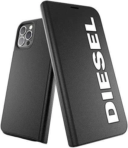 Diesel Booklet Dėklas Core Apple iPhone 12 12 Pro juoda-baltos spalvos juodos spalvos-baltos spalvos 42486