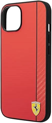 Ferrari FEHCP14MAXRE Apple iPhone 14 Plus / 15 Plus 6.7″ red kietas dėklas Carbon