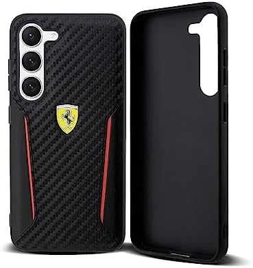 Ferrari FEHCS23MNPYK S23+ S916 juodos spalvos kietas dėklas Carbon Contrast Edges