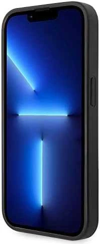 Karl Lagerfeld KLHCP14XSAPKHG Apple iPhone 14 Pro Max 6,7″ sidabrinis kietas dėklas Saffiano Karl`s Head Pat