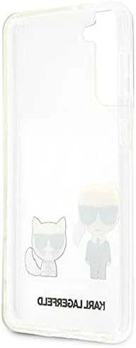 Karl Lagerfeld KLHCS21MCKTR S21+ G996kietas dėklas skaidrus Karl & Choupette
