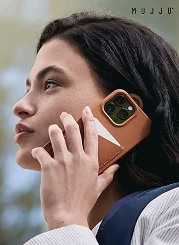 Mujjo odinis piniginės dėklas, skirtas iPhone 14 Pro Max - Juodas