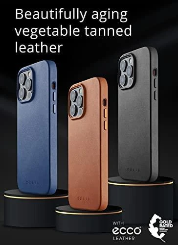 Mujjo Full Odinis dėklas with MagSafe for iPhone 14 Pro Max - Juodas