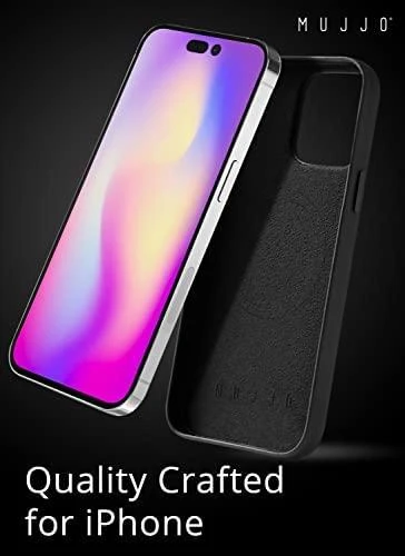 Mujjo Full Odinis dėklas with MagSafe for iPhone 14 Pro Max - Juodas