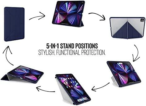 Pipetto Pipetto Origami No1 originalus TPU planšetinio kompiuterio dėklas – apsauginis dangtelis, skirtas iPad Pro 11 "1/2 / 3G (tamsiai mėlynas)