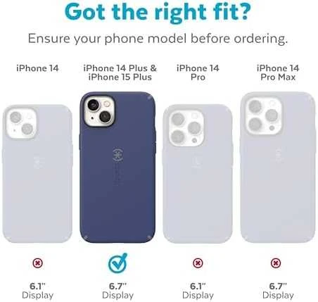 Speck Presidio2 Pro + MagSafe - dėklas skirtas Apple iPhone 15 Plus / 14 Plus su MICROBAN coating Juodas / Juodas / Baltas