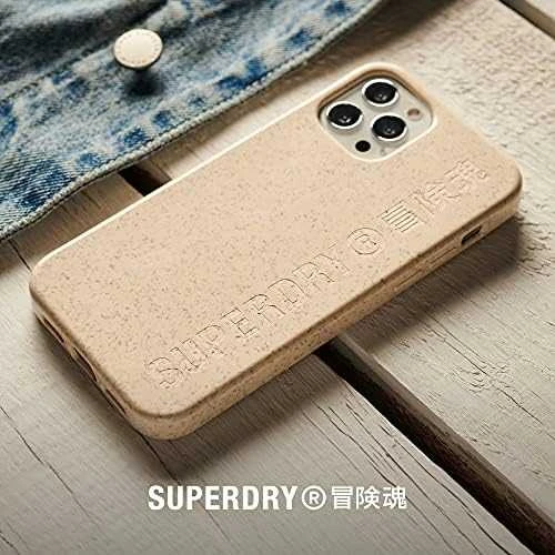 SuperDry Snap Apple iPhone 12 mini Compostable dėklas telefonui smėlio spalvos 42623