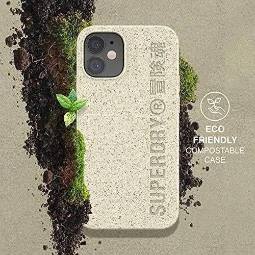 SuperDry Snap Apple iPhone 12 mini Compostable dėklas telefonui smėlio spalvos 42623