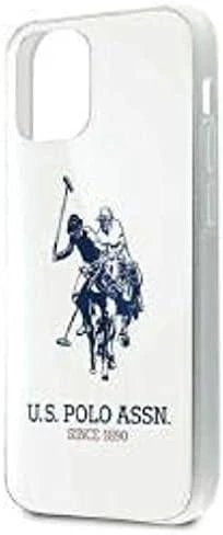 Us Polo Assn US Polo USHCP12STPUHRWH Apple iPhone 12 mini 5,4" telefono dėklas baltos spalvos Shiny Big Logo