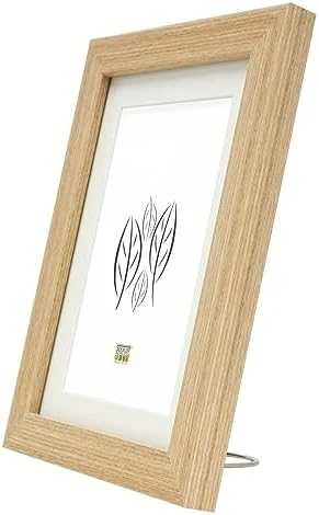 Nuotraukų rėmelis Ramka Deknudt S66KF2 P1 30x30 drewno juoda su passepartout
