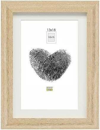 Nuotraukų rėmelis Ramka Deknudt S66KF2 P1 30x30 drewno juoda su passepartout