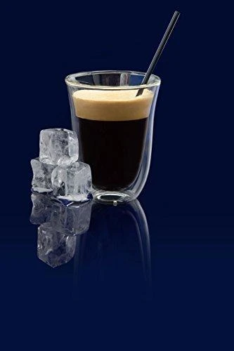 Delonghi kavos stiklinių rinkinys, 2 stiklinės, latte, 220 ml, 2 vnt., atsparios vandeniui, permatomos