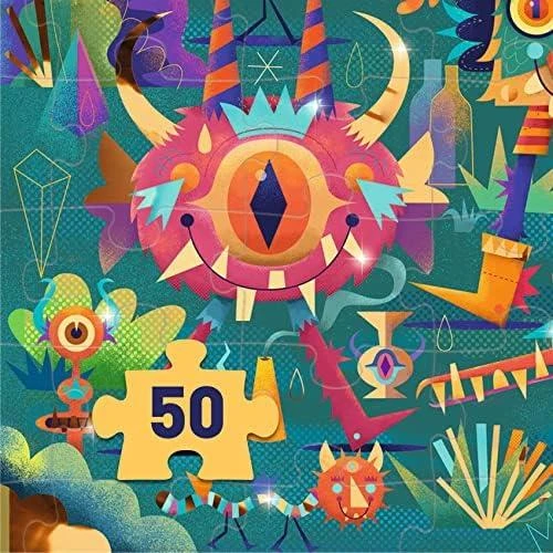 Djeco Wizzy dėlionė - Monstrų vakarėlis (50 detalių) ( DJ07020 )