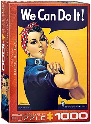 Eurographics Dėlionė 1000 vnt. - Rouzė kniedytoja (Rosie the Riveter)