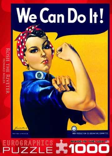 Eurographics Dėlionė 1000 vnt. - Rouzė kniedytoja (Rosie the Riveter)