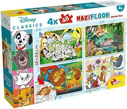 Dėlionė Lisciani LISCIANI DISNEY DVIPUSIS DĖLĖS GRINDYS MAXI 4X48 EL.