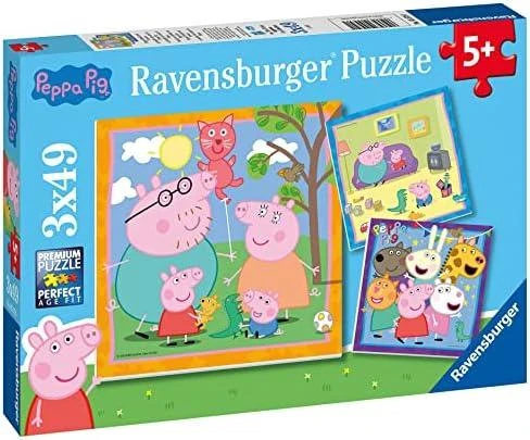 Ravensburger Dėlionė 3x49 vnt. - Peppa Pig