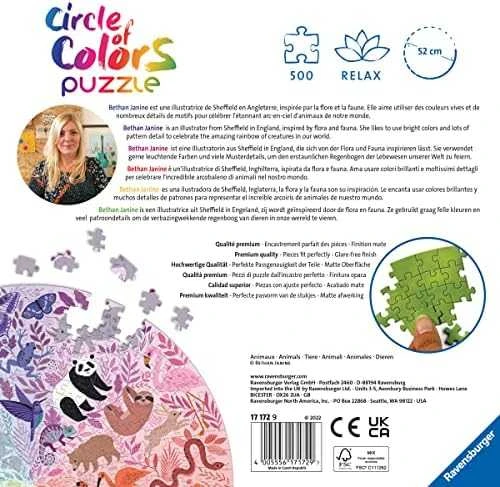 Ravensburger Dėlionė 500 vnt. - Gyvūnai